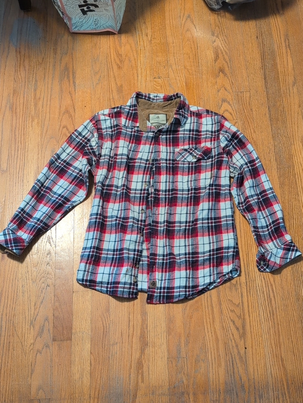 Legendary Whitetails Red, Navy & White Plaid Button-Down Shirt